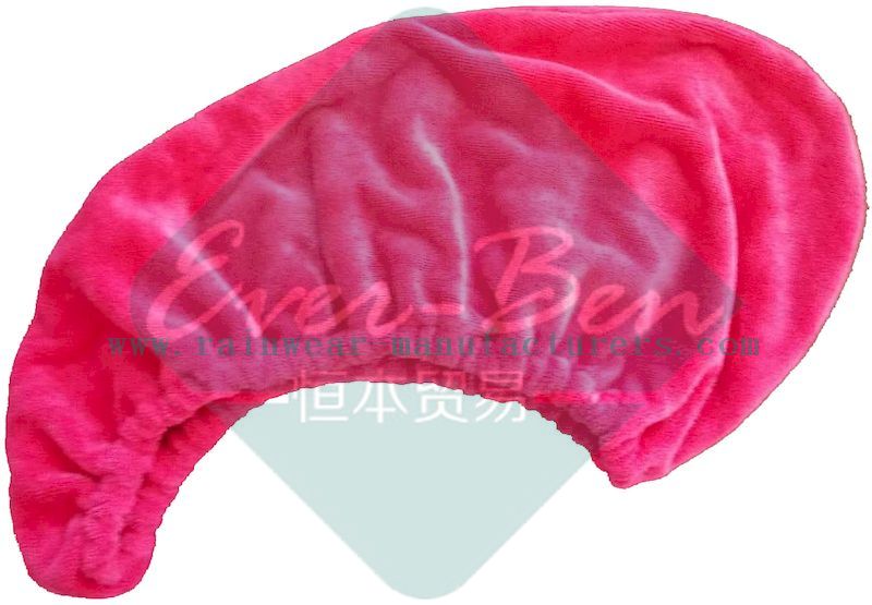 red microfiber hair towel wrap supplier
